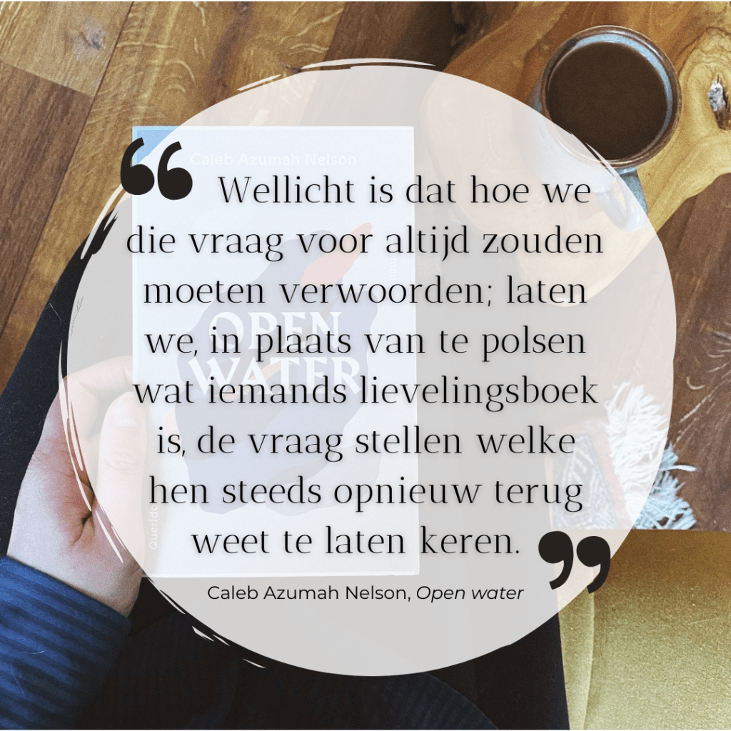 Wellicht is dat hoe we die vraag voor altijd zouden moeten verwoorden; laten we, in plaats van te polsen wat iemands lievelingsboek is, de vraag stellen welke hen steeds opnieuw terug weet te laten keren.