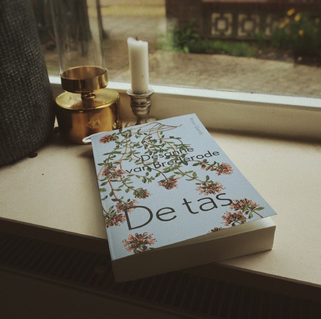 Cover van de Tas van Désanne van Brederode op de vensterbank in het raam